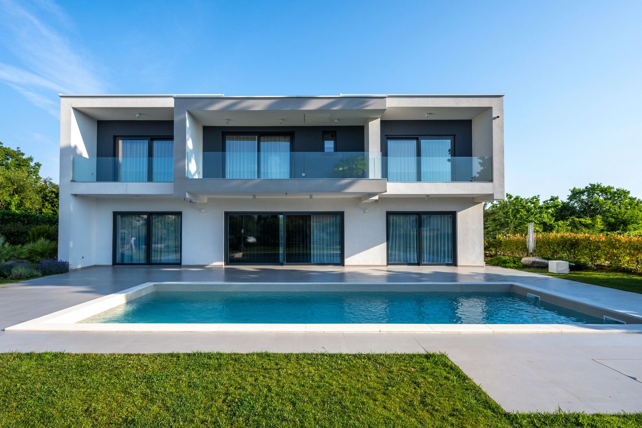 Modern home exterior representing residential septic planning